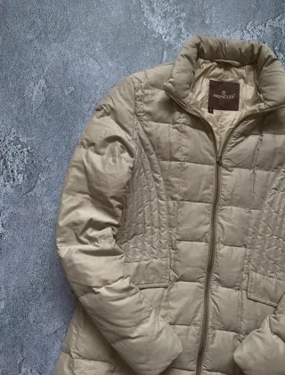 Moncler Piumino Beige Donna Tg 2