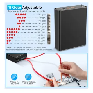 Soldador por Puntos Mini + Accesorios, portátil