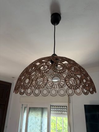 Lámpara colgante decorativa bronce