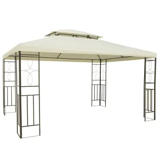 Cenador Jardín 4x3m Doble Techo