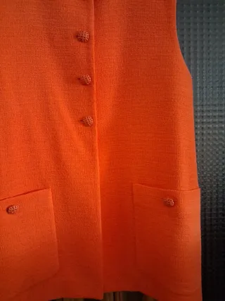 Chaleco Zara Naranja Talla S