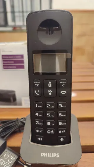 Philips D200 Duo Teléfono Inalámbrico Negro