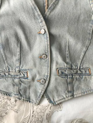 Chaleco Vaquero Mango Talla M