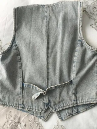 Chaleco Vaquero Mango Talla M