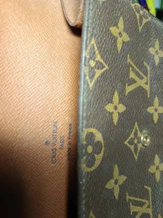 Cartera Louis Vuitton Cuero Marrón Auténtica