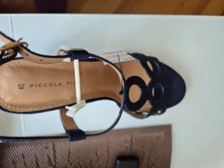 Sandalias Piccola Pelle Azul Talla 40