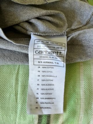 T-Shirt Carhartt Grigia Grafica Airmail