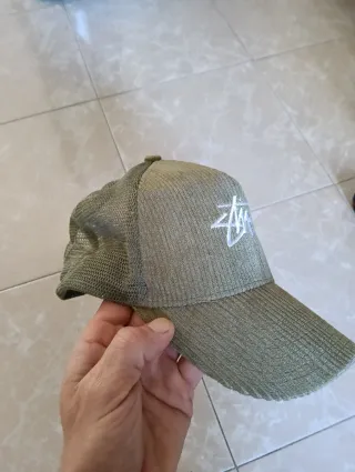 Gorra Stussy Verde Oliva Corduroy