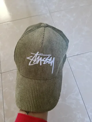 Gorra Stussy Verde Oliva Corduroy