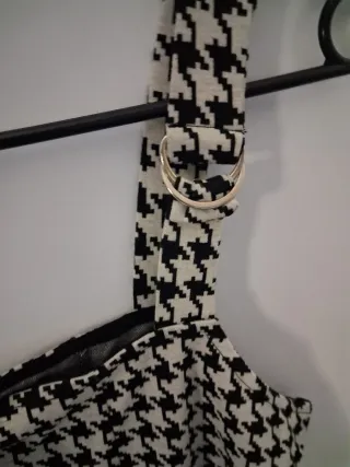 Vestido Pimkie Negro/Blanco Talla XS