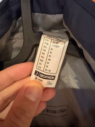 Chaqueta Decathlon Negra Talla M