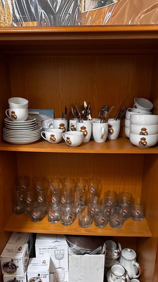 Conjunto Tazas, Vasos y Cubiertos Real Madrid