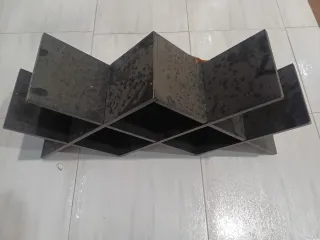 Estantería CD Negra Metálica