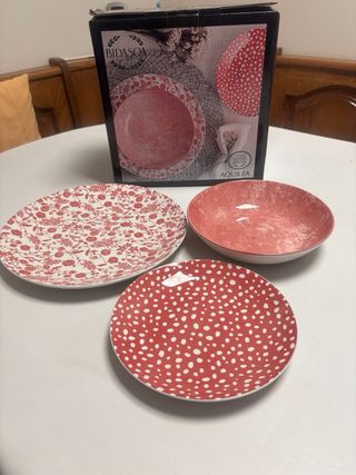 Vajilla Bidasoa Porcelana 12 Piezas