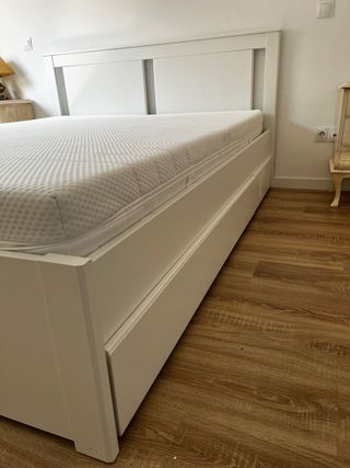 Cama IKEA SONGESAND con cajones y colchón