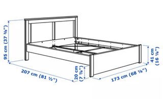 Cama IKEA SONGESAND con cajones y colchón