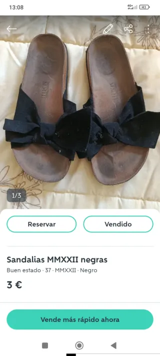 Lote de Bolso azul y sandalias