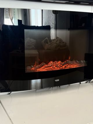 Cecotec Chimenea Eléctrica Negra
