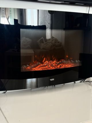 Cecotec Chimenea Eléctrica Negra