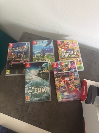 Nintendo Switch Azul/Amarillo + Juegos