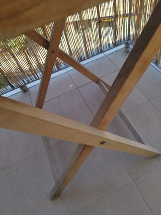 Mesa exterior de madera para balcón/terraza/jardín