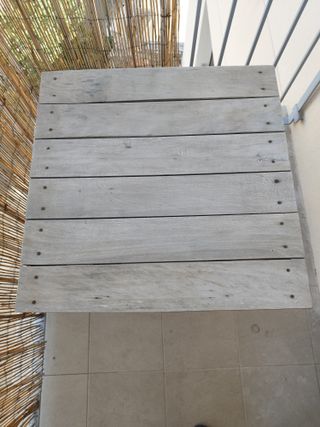 Mesa exterior de madera para balcón/terraza/jardín