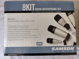 Kit 8 micrófonos "SAMSON" para batería