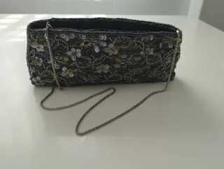 Elegante bolso fiesta encaje y lentejuelas