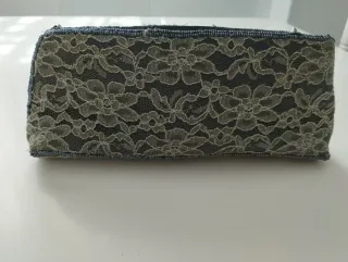 Elegante bolso fiesta encaje y lentejuelas