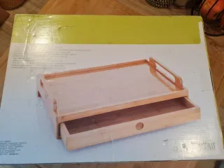 BANDEJA BAMBU CON CAJON NUEVA