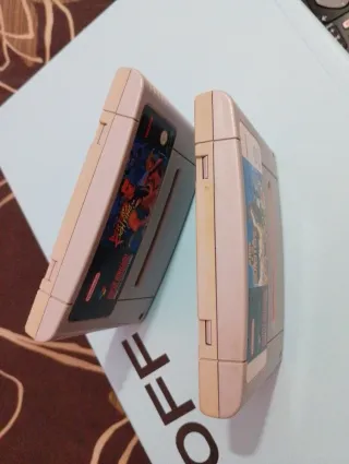 SNES Art of Fighting y King of Monsters