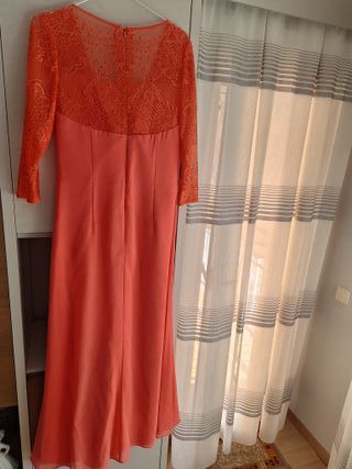 Vestido fiesta naranja talla S/M