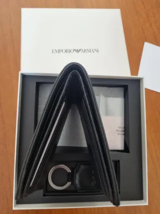 Cartera y llavero Emporio Armani
