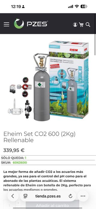 Acuario BETA 450L + EHEIM PRO + CO2 + LED