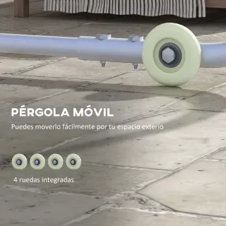 Cenador 3x3m con Ruedas