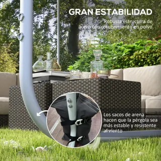 Cenador 3x3m con Ruedas