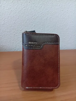 BVEI'S Tarjetero Monedero Marrón