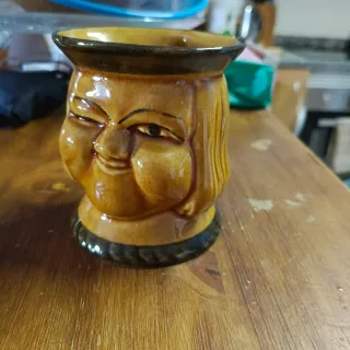 Jarra y 4 vasos cerámica portugueses
