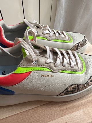 Zapatillas Hoff Beige Multicolor Blancas