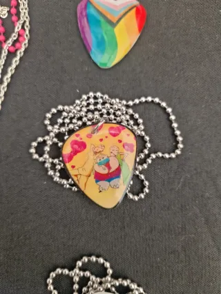 Colgante Púa Corazón Multicolor