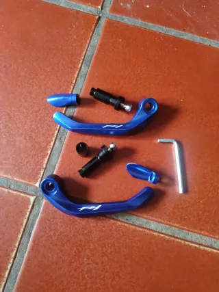 Protector Manetas Moto Azul