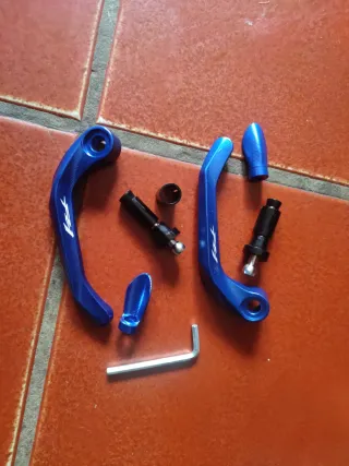 Protector Manetas Moto Azul