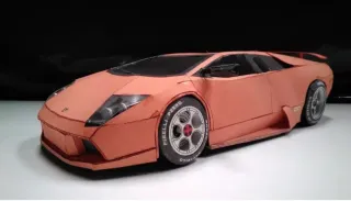 Maqueta Coche Deportivo  lamborghini, Naranja