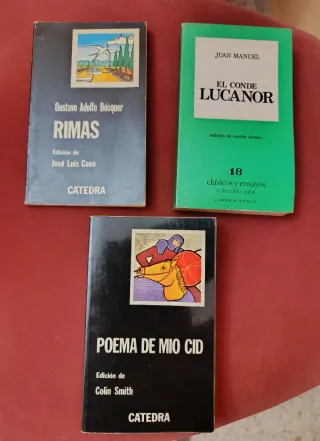 Pack 3 libros literatura de instituto y colegio