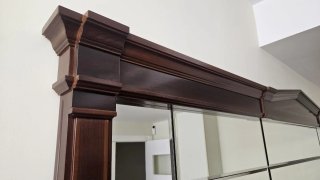 Aparador clásico madera con espejo grande