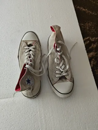 Converse Beige/Blanco Talla 38