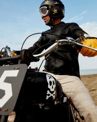 Chaqueta Piel Fuel Motorcycles Scalpers Negra