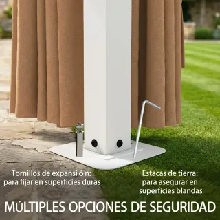 Carpa Jardín 3x4m con Techo Ventilado