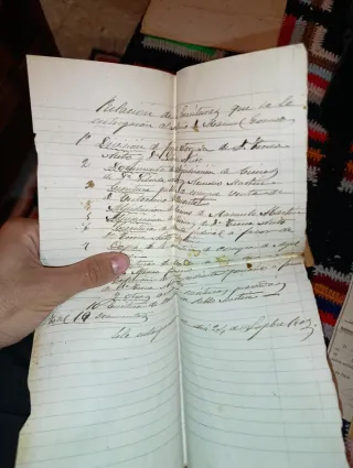Cartas antiguas manuscritas
