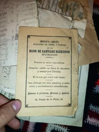 Cartas antiguas manuscritas